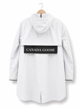 CANADA GOOSE Kitsilano Rain Jacket Black Label Lightweight Hooded Coat